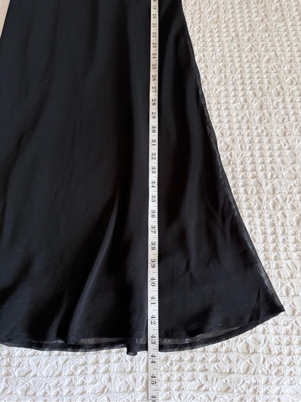 Vintage Simply Silk Black Slip Dress Midi Sleeveless V-Neck Women’s M Elegant - Picture 6 of 8